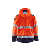 High Vis Shell Jacke High Vis Orange/Marineblau XL