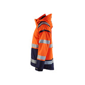 High Vis Shell Jacke High Vis Orange/Marineblau XXXL