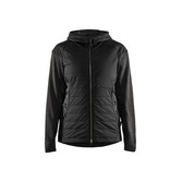 Damen Hybrid Jacke Dunkelgrau/Schwarz M