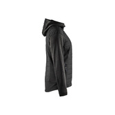 Damen Hybrid Jacke Dunkelgrau/Schwarz M