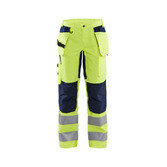 Damen High Vis Arbeitshose mit Stretch High Vis Gelb/Marineblau C44