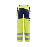 Damen High Vis Arbeitshose mit Stretch High Vis Gelb/Marineblau C34