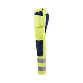 Damen High Vis Arbeitshose mit Stretch High Vis Gelb/Marineblau C40