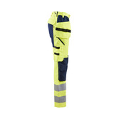 Damen High Vis Arbeitshose mit Stretch High Vis Gelb/Marineblau C44