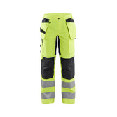 Damen High Vis Arbeitshose mit Stretch High Vis Gelb/Schwarz D25