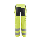 Damen High Vis Arbeitshose mit Stretch High Vis Gelb/Schwarz D25