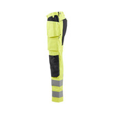 Damen High Vis Arbeitshose mit Stretch High Vis Gelb/Schwarz D25