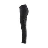 Damen Servicehose mit Stretch Schwarz/Dunkelgrau D23