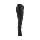 Damen Servicehose mit Stretch Schwarz/Dunkelgrau D23