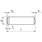 Zylinderstift DIN 6325 - Stahl - blank - 10m6 X 20