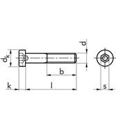 Zylinderschraube DIN 6912 - 010.9 - blank - M8 X 12