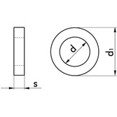 Scheibe DIN 7989-1 - 100HV - Stahl - blank - M27=30mm
