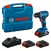 Professional Set: Akku-Bohrschrauber GSR 18V-45, 3 x ProCORE18V 4.0Ah, L-Case