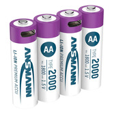 Li-Ion Akkus Mignon AA Typ 2000 (min. 1800 mAh) 4er