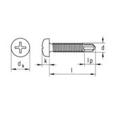 !LINSENKOPF-BOHRSCHRAUBE VZ 7504 3,5X9,5