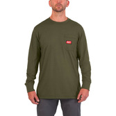 WTLSGN-XL Arbeits-Shirt lang grün