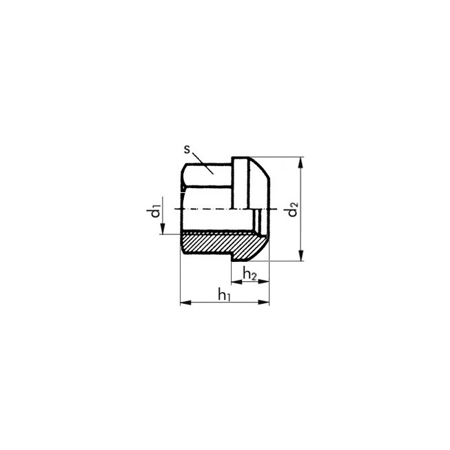 Radmutter DIN 74361A - 10 - blank - M20 X 1,5