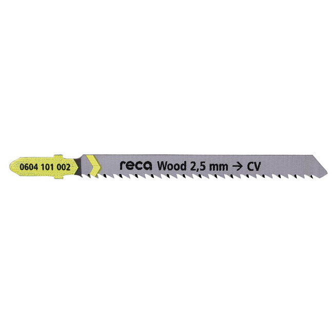RECA Stichsägeblatt Wood 2,5 mm mit negativer Verzahnung 75/100 mm