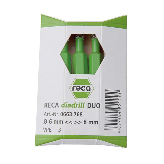 Reca diadrill Keramik Duo 6/8x20MM