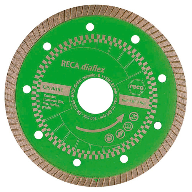 RECA diaflex Ceramic, Ø 125 mm, prihvat: 22,23 mm