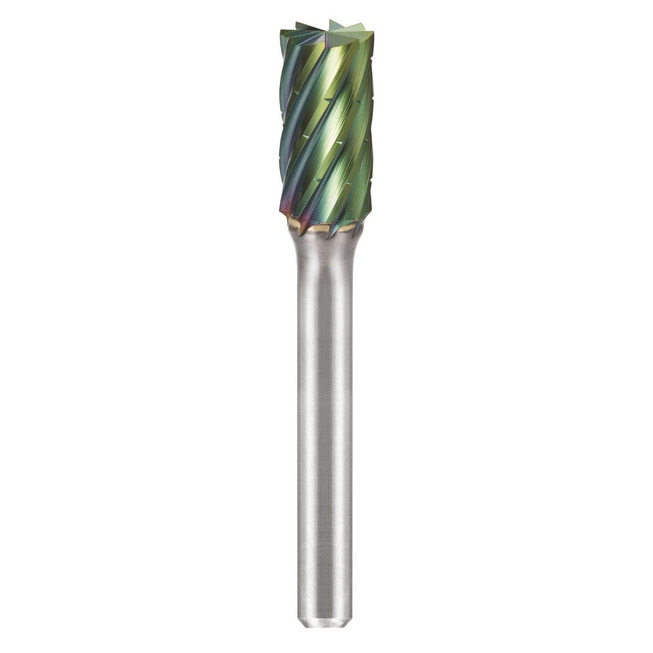 RECA ultra Hartmetall-Frässtifte Zylinderform mit Stirnverzahnung Durchmesser x Länge 6 x 18 mm mit 6 mm Schaft