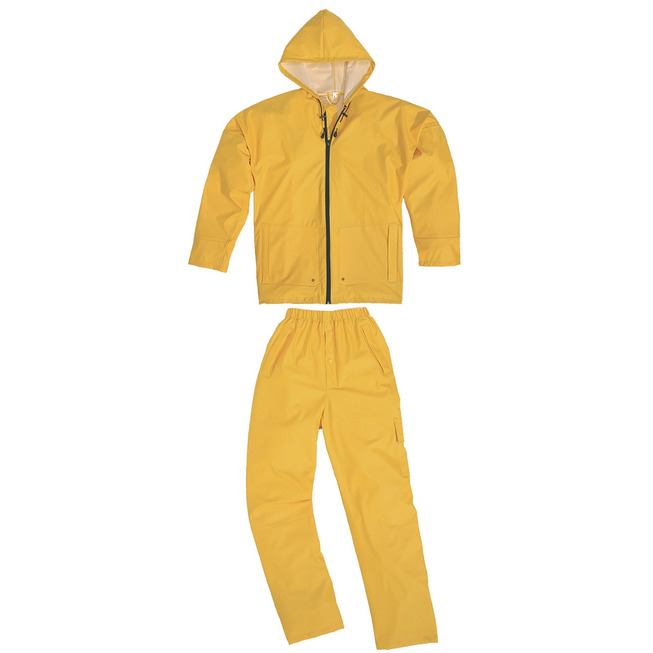 Oblečení do deště bunda + kalhoty žluté velikost M