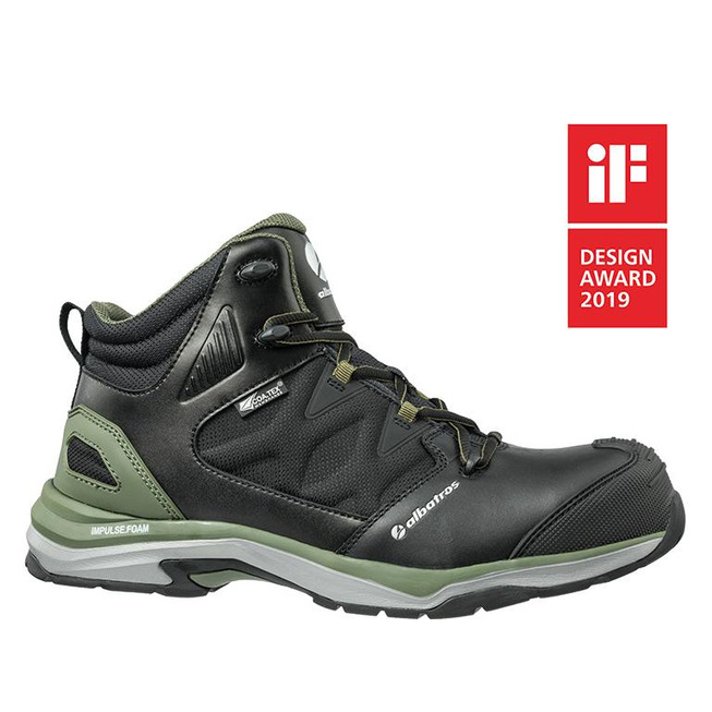 ALBATROS Schuh Ultranitrile Olive Mid S3 ESD Gr.43