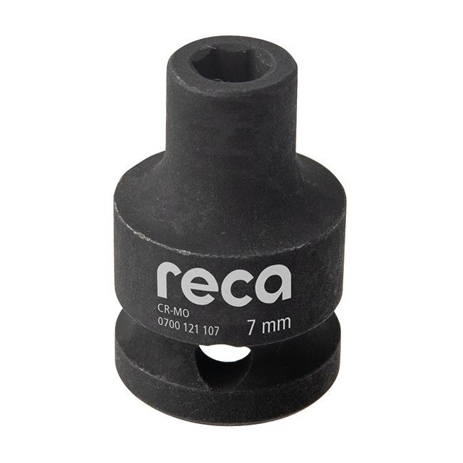 RECA Kraft-Steckschlüsseleinsatz 1/2" DIN 3129 Sechskant 7 mm kurz