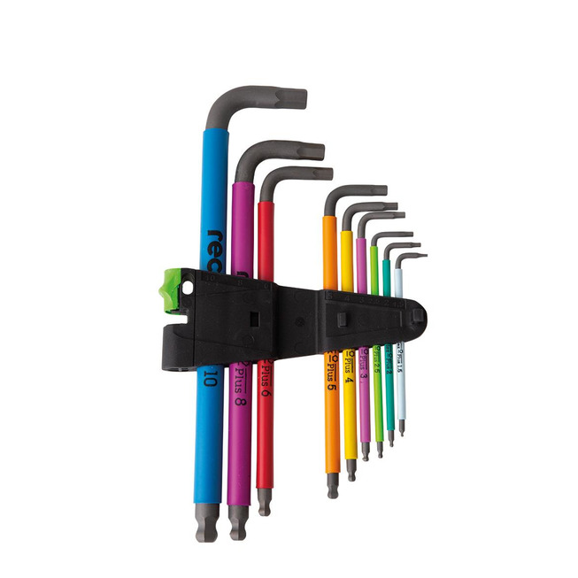 Sada nástrčných klíčů Multicolor s vnitřním šestihranem a přidržovací funkcí, 9 dílů