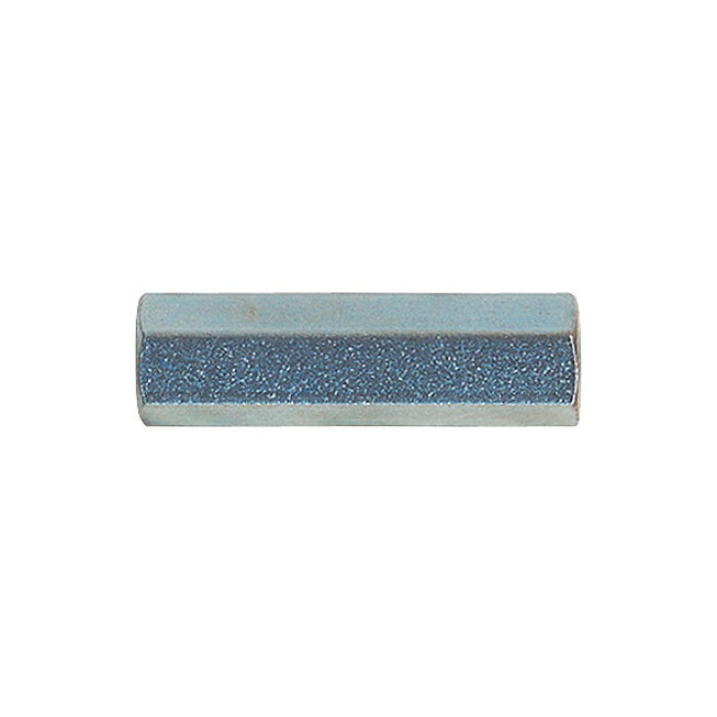 Abstandsbolzen mit beidseitigem Innengewinde - Stahl - verzinkt blau - Schlüsselweite 7 - M4 X 25-25