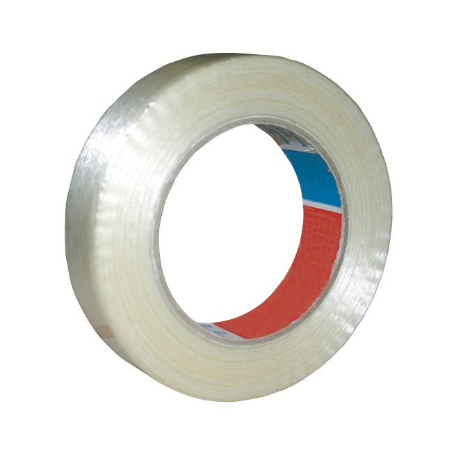 Lepicí páska s nekonečným skleněným vláknem transparentní FG10 PP 25mmx50m