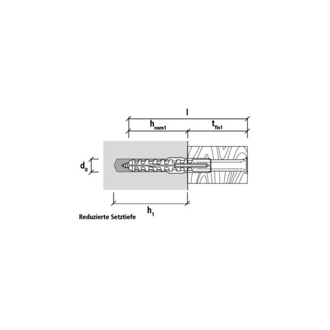 Multifunktionsrahmendübel MFR - Senkbunddübel mit Sechskantflanschschraube - Edelstahl A4 - 10 X 200