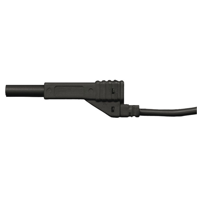 RECA měřící kabel černý 4 mm x 5 m se zástrčkou