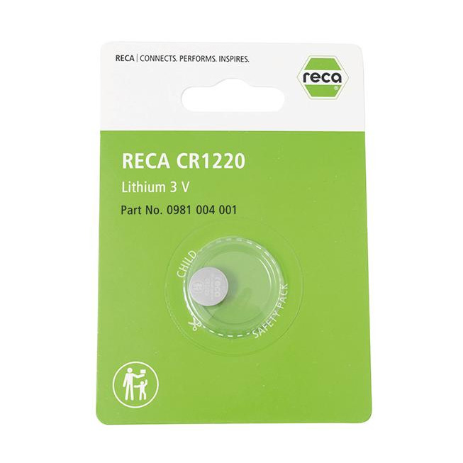 RECA knoflíková baterie 3 V CR 1220 (DL1220/BR1220)