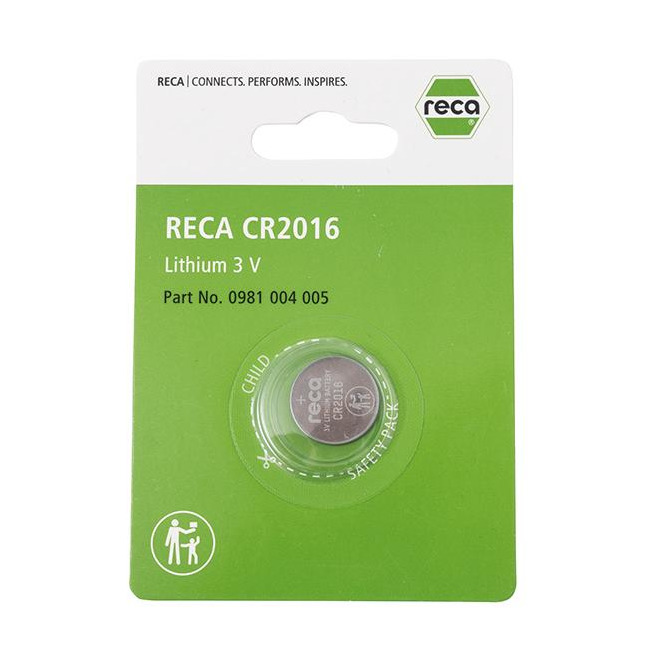 RECA Knopfzelle 3V CR 2016 ( DL2016, BR2016)