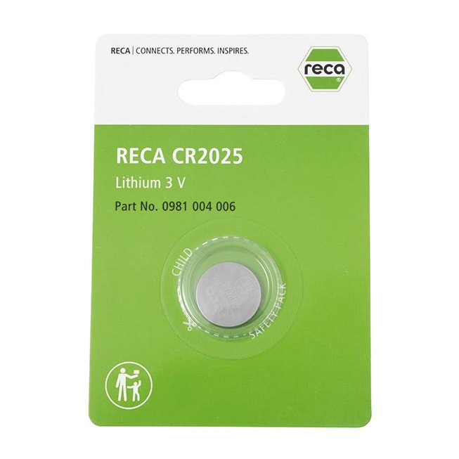 RECA Knopfzelle 3V CR 2025 ( DL2025, BR2025)