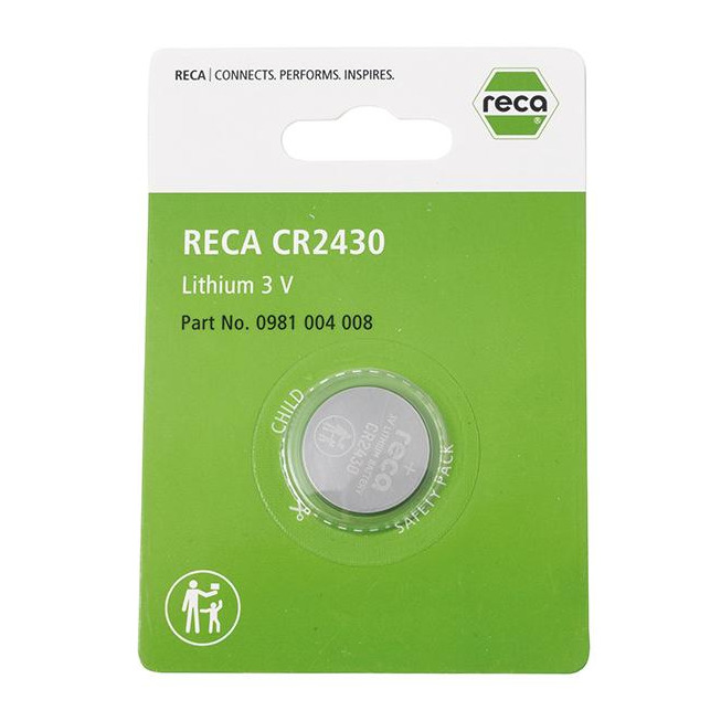 RECA gumb baterija, litij, 3V, CR2430 (DL2430/BR2430)