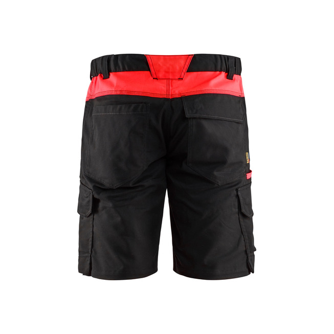 Industrie Shorts Stretch Schwarz/Rot C62