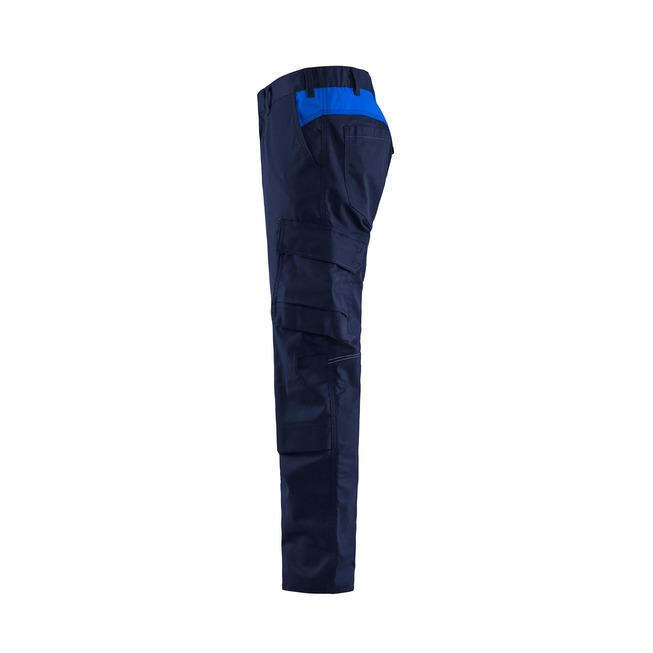 Industrie Arbeitshose Stretch mit Kniepolstertaschen Marineblau/Kornblau C52