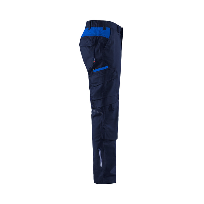 Industrie Arbeitshose Stretch mit Kniepolstertaschen Marineblau/Kornblau C52