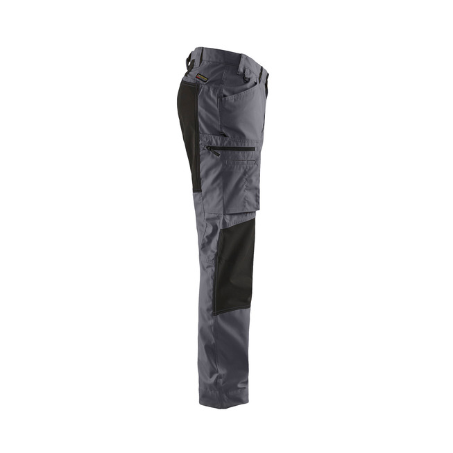 Service trousers with stretch panels Grey/Black C44