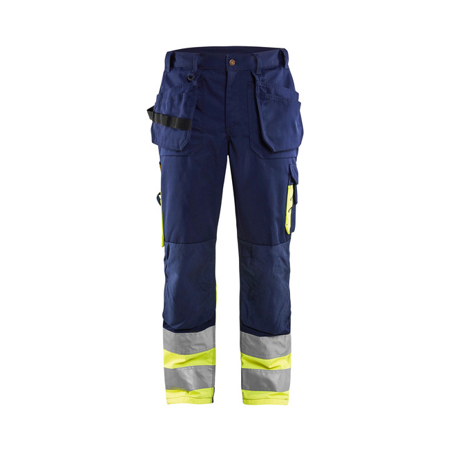 High Vis Arbeitshose Marineblau/Gelb C148