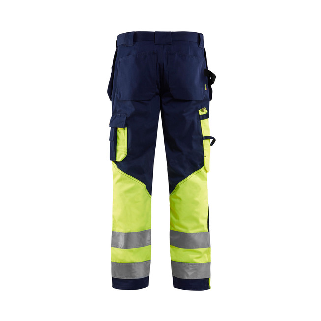 High Vis Arbeitshose Marineblau/Gelb C148