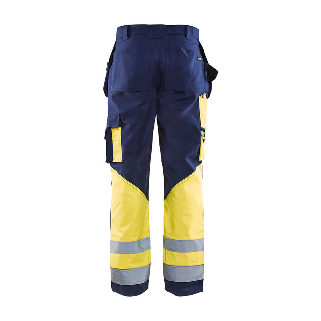 High Vis Arbeitshose Marineblau/Gelb C148