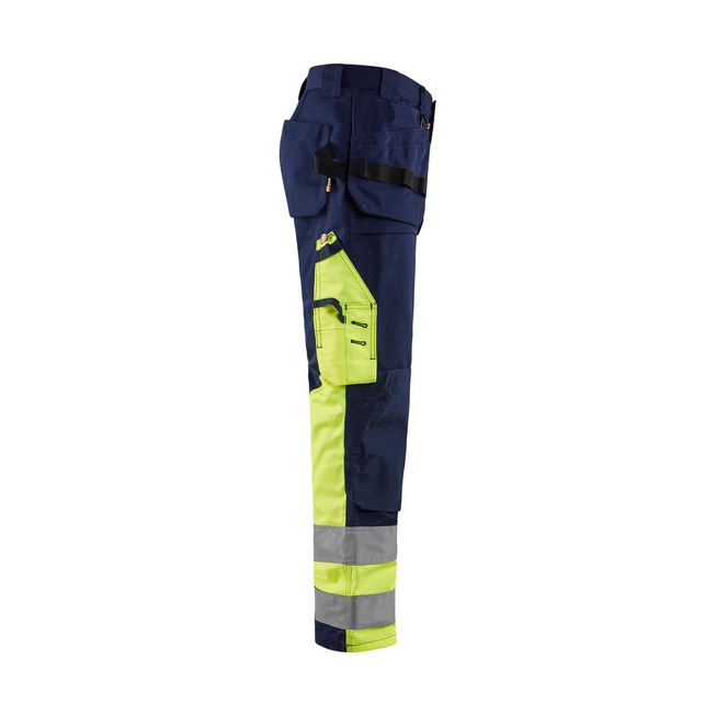 High Vis Arbeitshose Marineblau/Gelb C148