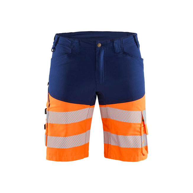 High Vis Shorts mit Stretch Marineblau/Orange C44