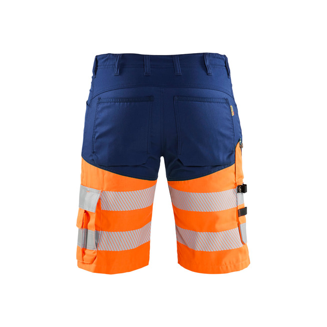 High Vis Shorts mit Stretch Marineblau/Orange C56