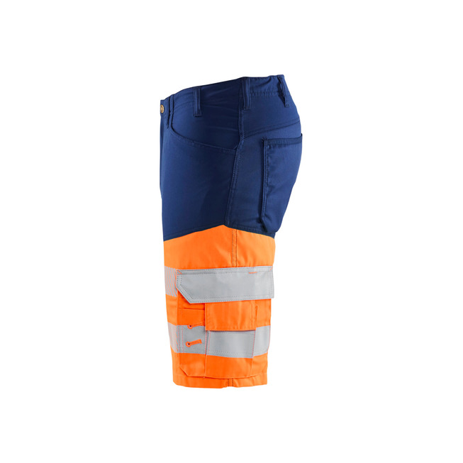 High Vis Shorts mit Stretch Marineblau/Orange C56