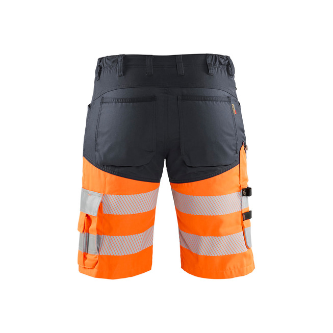 High Vis Shorts mit Stretch Mittelgrau/High Vis Orange C62