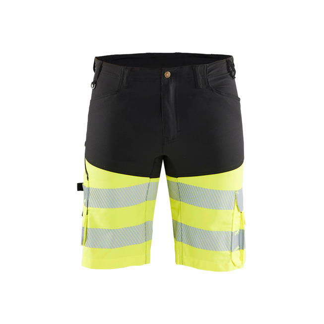 High Vis Shorts mit Stretch Schwarz/Gelb C60